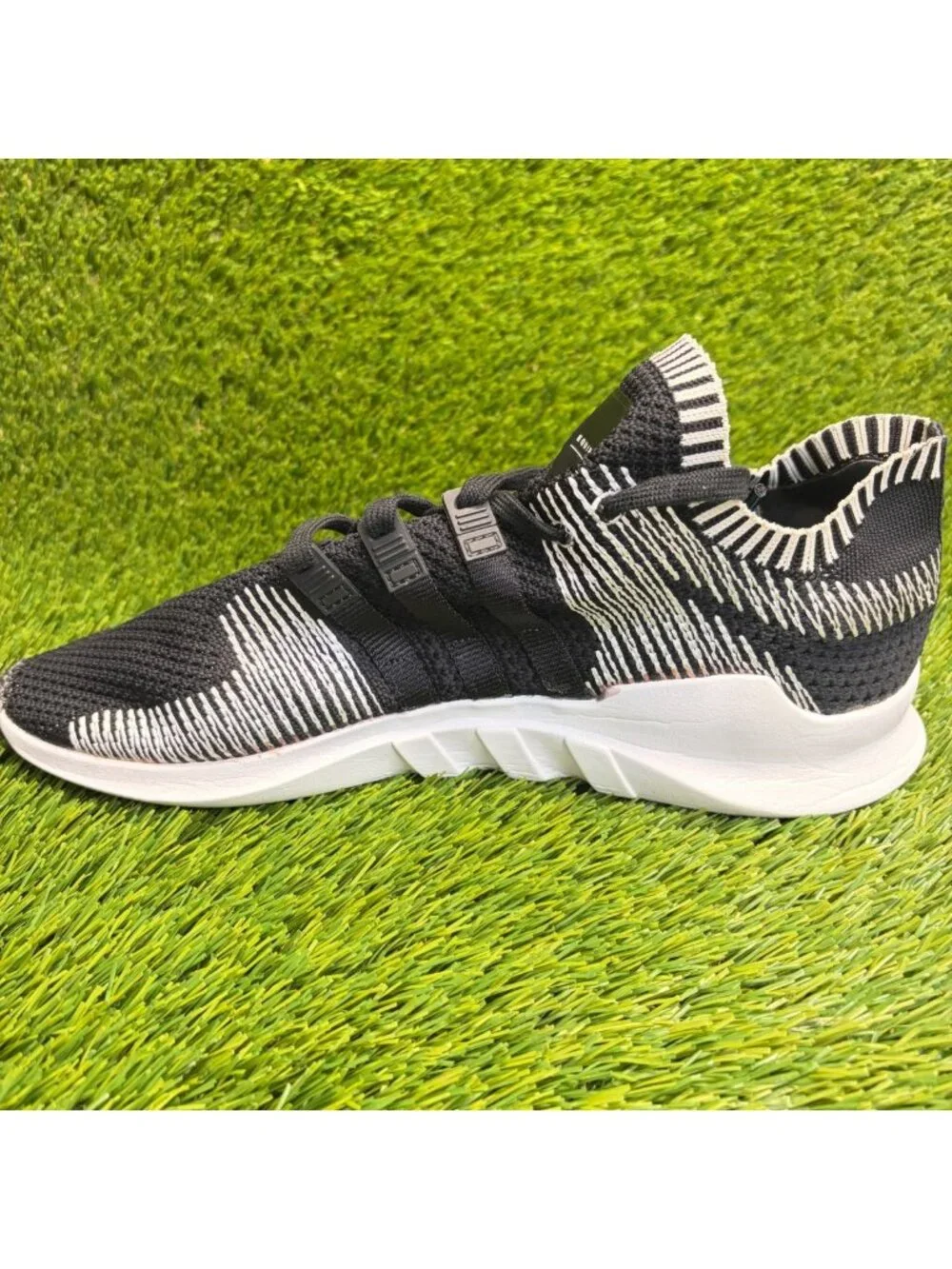 Adidas Originals EQT Support ADV Mens Size 12 Black White Running Shoes Sneakers